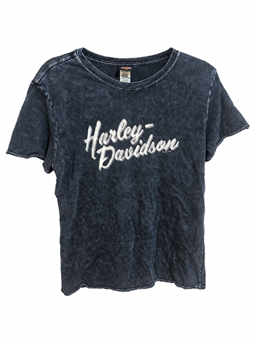Harley-Davidson Woman’s Short Sleeve Logo Tee - Black XL